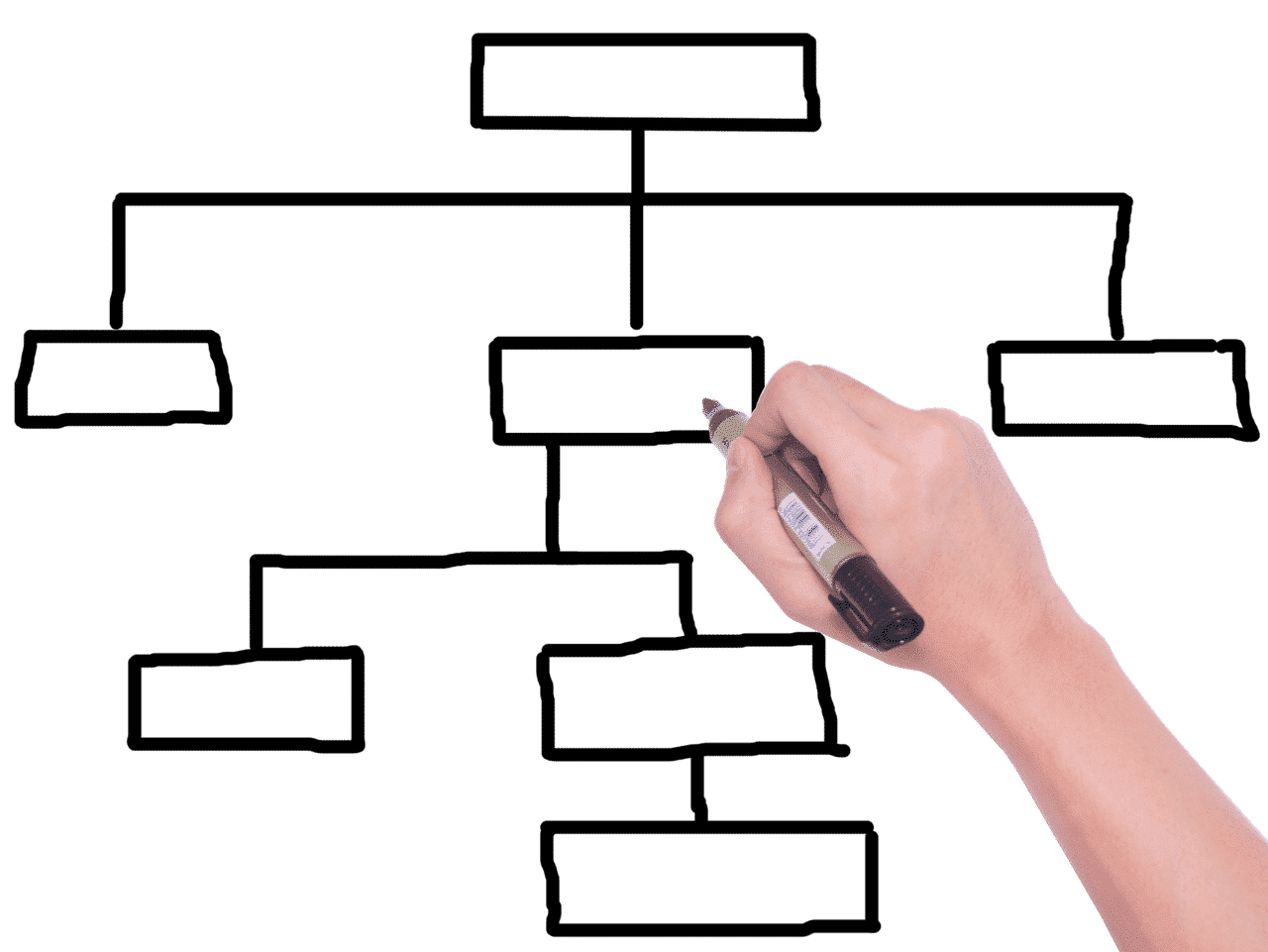 sitemap-hand-blackboard-marker-scheme