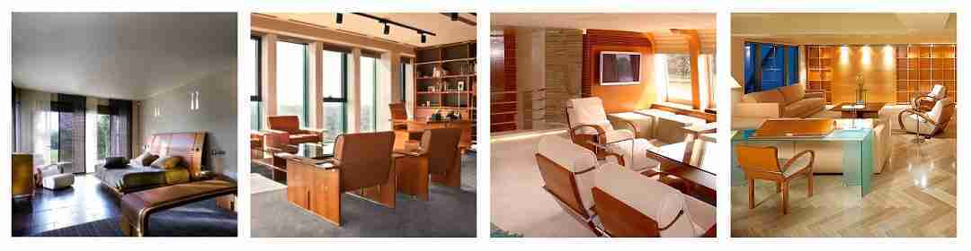 Projects, Tresserra Collection. Bedroom in London, office in Krakow, yacht Yalla and Hotel Arts.