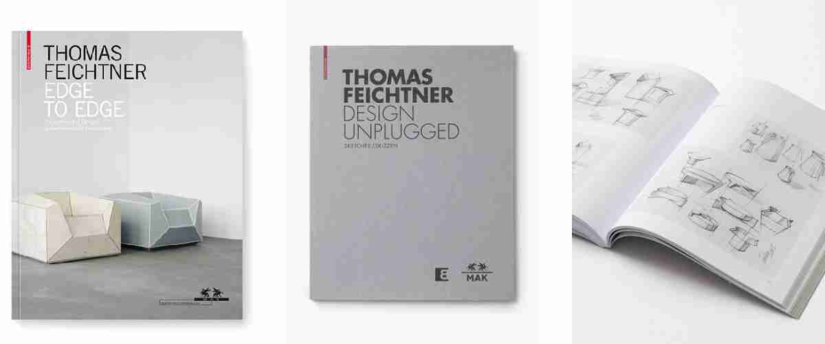 libros-thomas-feichtner-1200x500px.jpg Libros editados por Thomas Feichtner. Edge to Edge con varios diseños y Design Unplugged, éste con sus bocetos.