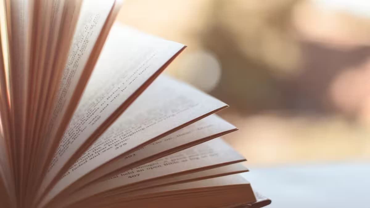 Resumen. Imagen de un libro con sus páginas desplegadas,