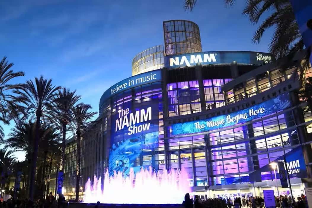 the-namm-show-2025-1053x702px The NAMM Show 2025. World musical instrument fair held in Anaheim, California.