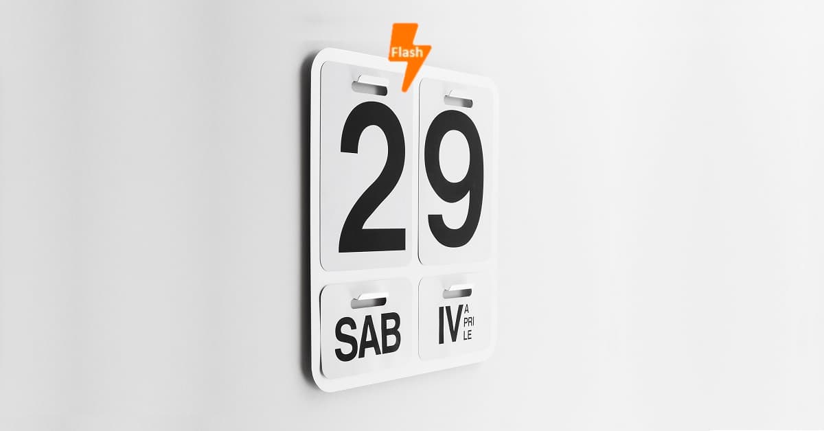 Formosa, perpetual wall calendar, 1963, Enzo Mari
