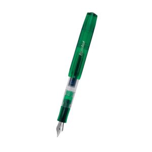 Kaweco, Classic Sport Ice Green fountain pen. Open presentation in writing position. 