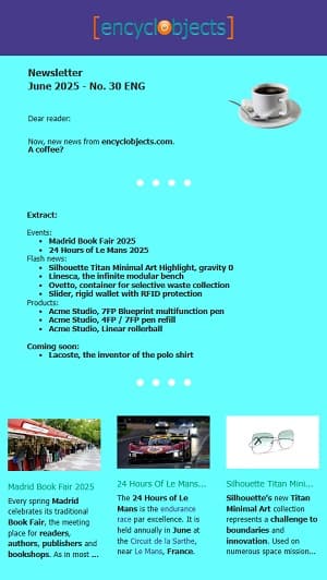 June 2025 Newsletter. Cover of the encyclobjects.com newsletter for June 2025.